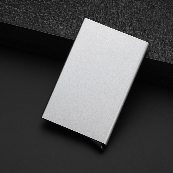 Korthållare Aluminiumavdelare med RFID-skydd Grå