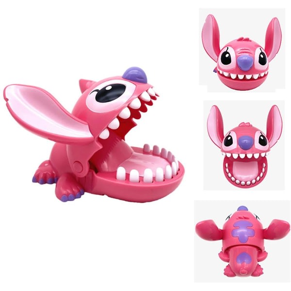 Hand Bite Stitch Toy Trick Dekompresjon Bite Finger Toy Gifts Pink