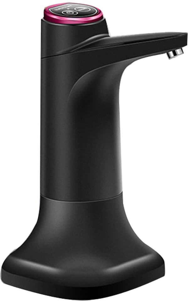 Vannflaskepumpe Elektrisk USB C Oppladbar Bærbar Vanndispenser black