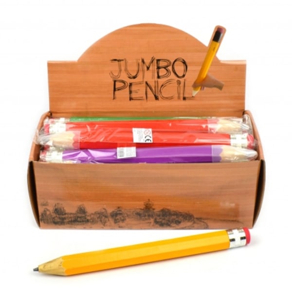 JUMBO Blyertspenna 34cm Röd Red Röd