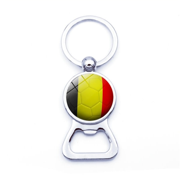2 kpl metallinen avaimenperä 2022 jalkapallon MM-avainrengas Belgia