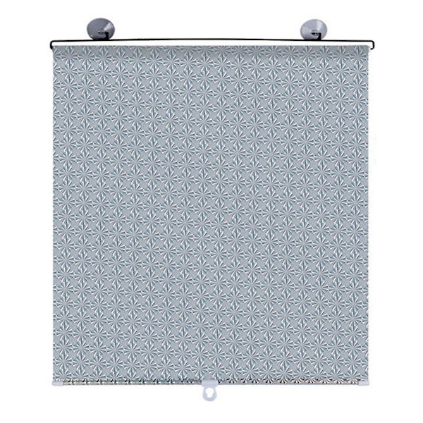 Multifunktionelle rullegardiner med sugekop Solbeskyttelse Blackout Spikfri 58 * 125cm (grå) (FMY)-XF4-