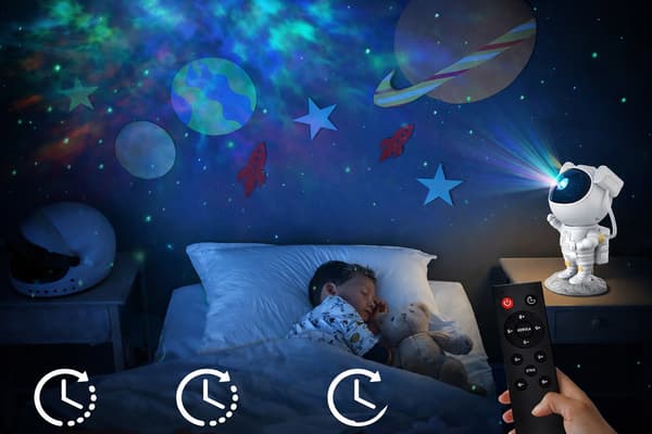 Galaxy Lamp Astronaut - Star Projector with LED and Remote Control 600