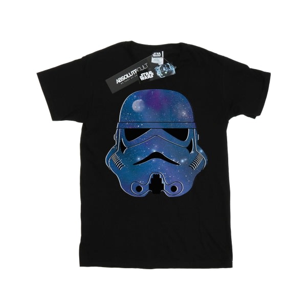 Star Wars Girls Stormtrooper Space Cotton T-shirt 5-6 år Bla Sort 5-6 år