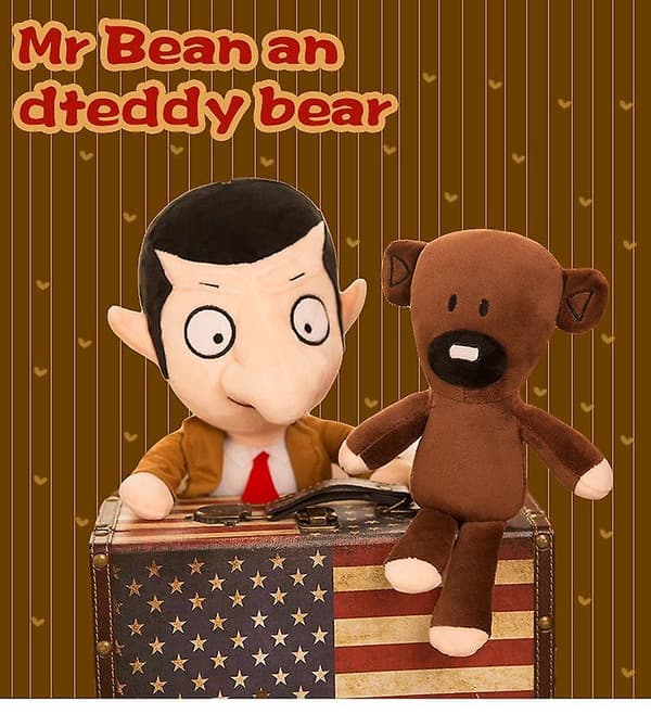 Mr. Bean og hans Mr. Bear Bean plysjleker -FF-