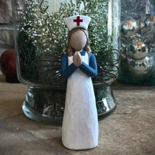 Sygeplejerske harpiks statue sygeplejerske skulptur sygeplejerske karakter statue hus