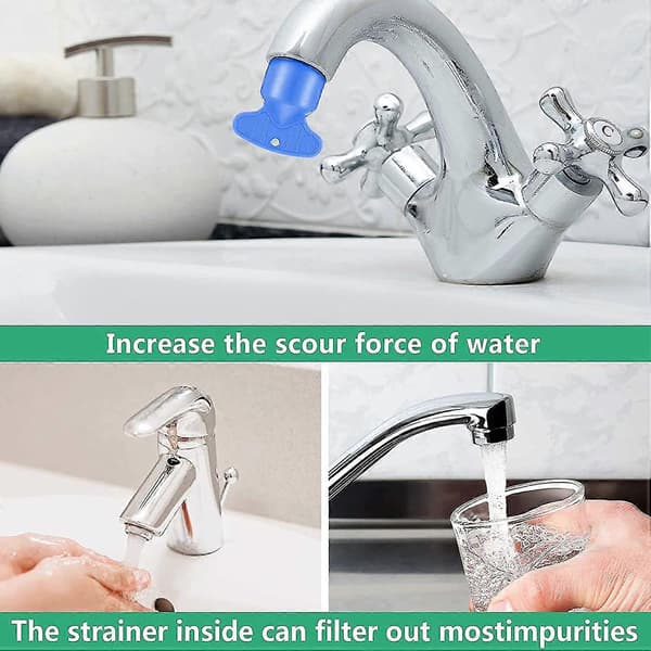 8 Pcs Aerator Faucet, Eco-Friendly Faucet Aerator With Removal Key Tool-FF- 21.5MM