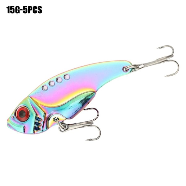 5 stk Metal Fiskebete VIB Lure 15G-5PCS 15G-5PCS 15g-5pcs 15g-5pcs