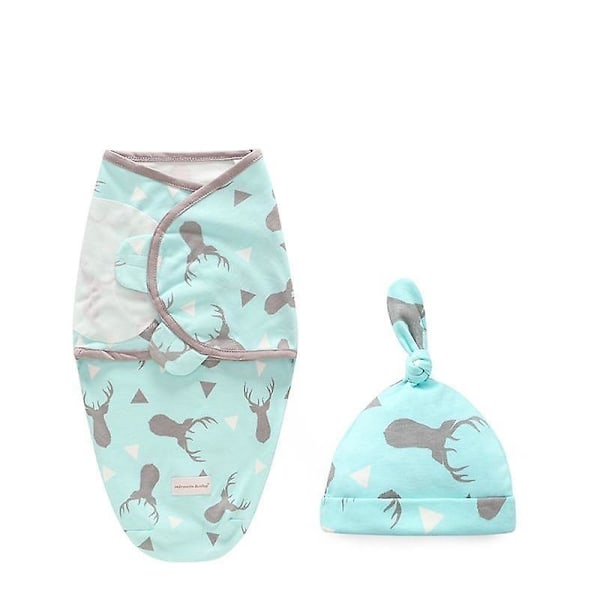 Baby + mössa Cocoon Wrap bomullsspackelpåse Grey Fawn L