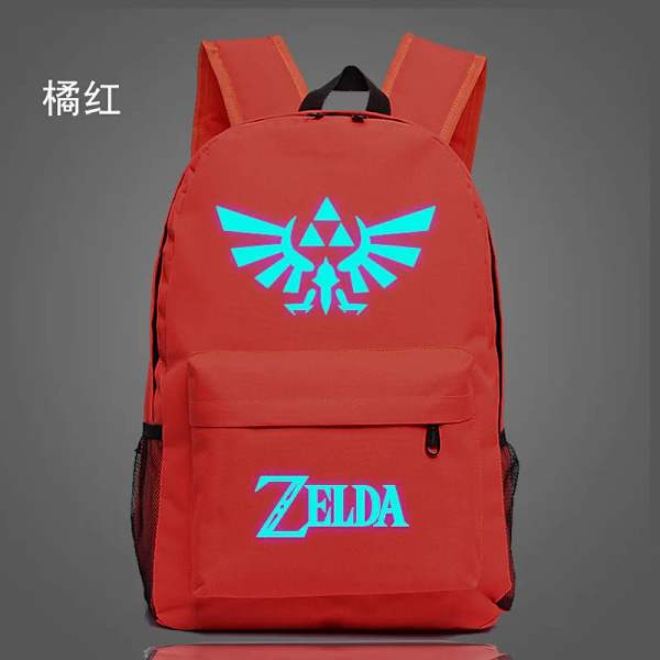 Anime Legend of Zelda Mochila skolväska Luminous studentryggsäck