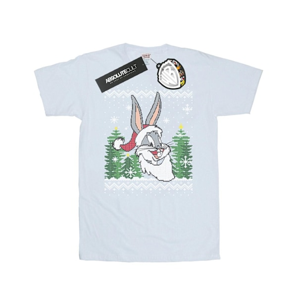 Looney Tunes Hr. Bugs Bunny Jul Fair Isle T-shirt S Hvid White S