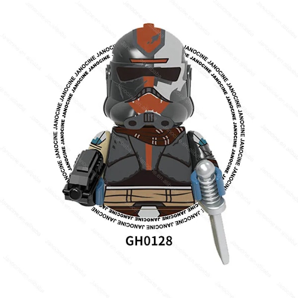 SW Rymdkriget Darth Mini Actionfigurer Klonsoldat Droider Jedi Anakin Skywalker Byggklossar i Plast Set Barnpresent GH0128