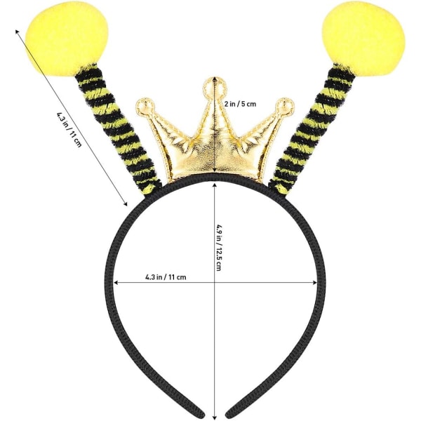 Mehiläispannat Bee Antenn Hiuspanta Myra Fly Ladybug Pannat Fan