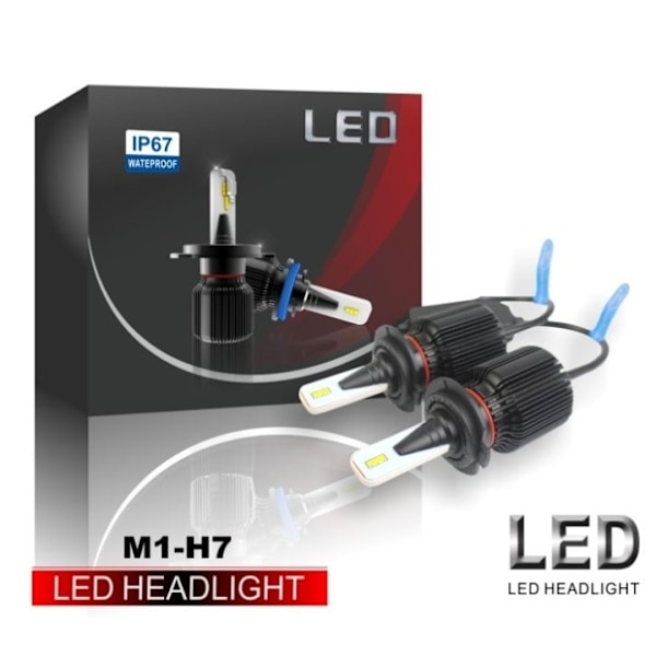 LED-konvertering M1, H7, 20W/pære, 4000LM, 2-pak 786
