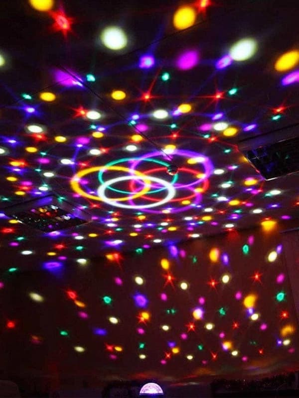 Diskolampe med Bluetooth og høyttaler - LED-lampe - RGB black