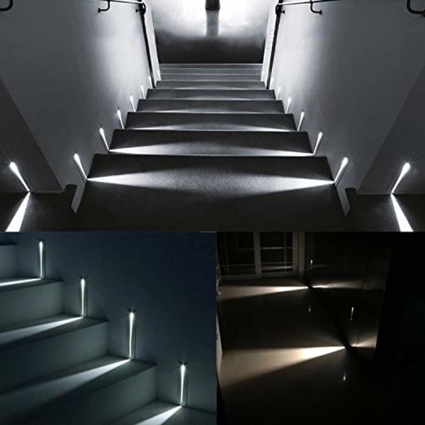 LED infälld trappljus Stegljus 220V Inomhus hörnvägg