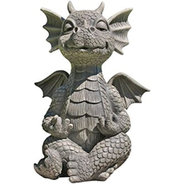 Dragestatue Home Decor, Yoga Dragon Garden Decor Dragon