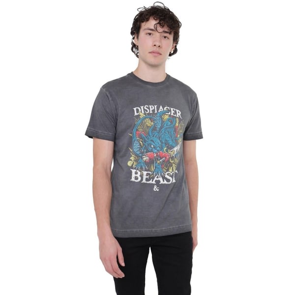 Dungeons & Dragons Herre Displacer Beast Vintage T-Shirt XL Wash Washed Sort XL