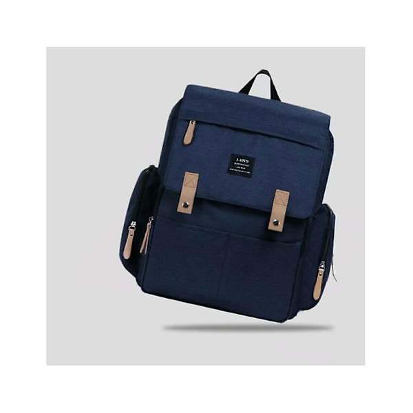 Muodikas Vintage Pieni Reppu Naisille Monitoiminen Vapaa-ajan Varkaudenesto Päiväreppu Naisten Olkalaukku Kuulokeliitännällä - ruskea - XF5- classic blue