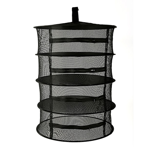Tier Ört Tork, 60cm Hängande Torknät, 20cm Skiktdistans, Hopfällbart Torknät för Hydroponik, Fisk, Ogräs - 1st