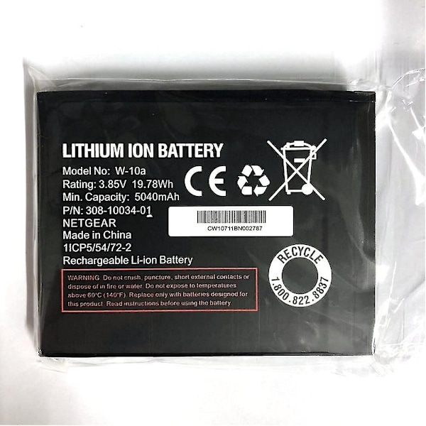Batteri 5040mAh 3.8V 19.76Wh Genopladeligt Li-ion Telefonbatteri til Netgear Nighthawk M1 mr1100W-10a Mobiltelefonbatteri