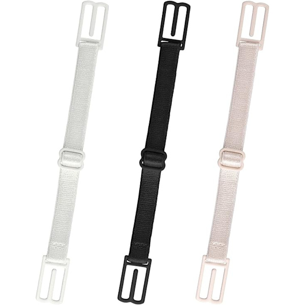 Set med 3 BH-bandshållare för kvinnor, halkfria justerbara BH-clips bak, halkfria elastiska BH-bandshållare för löpning, klättring, sport-XF5-