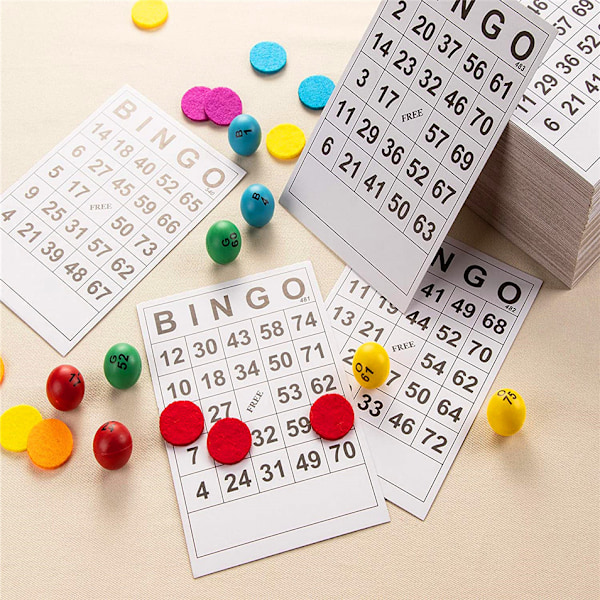 60 bingobrickor som inte upprepas BINGOkort digitalt barnent