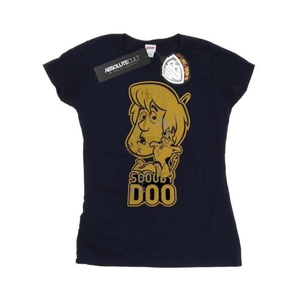 Scooby Doo Naisten/Naisten ja Shaggy Cotton T-paita XL laivastonsininen XL