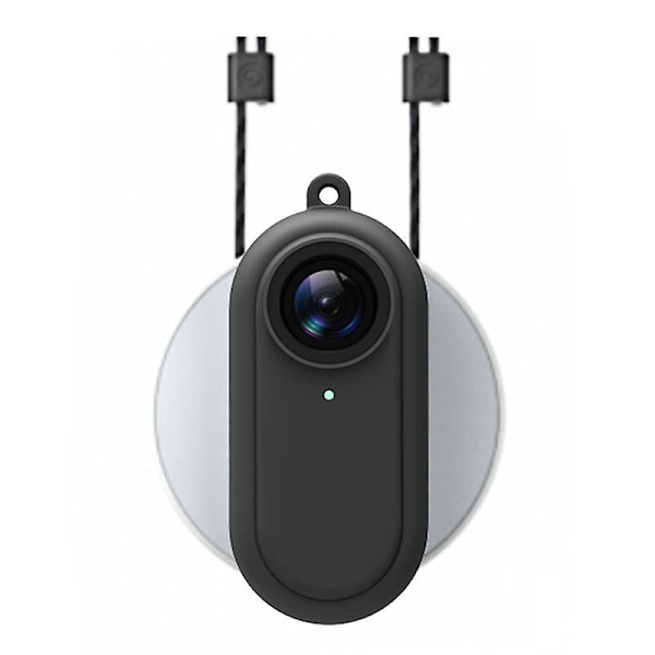 Støtsikker mykt silikonskall kamerabeskyttelseshylse for Insta360 GO 2-kamera White