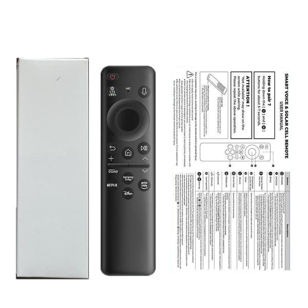 New BN59-01455E for Samsung Rechargeable Solar Battery Voice Control TV Remote BN59-01455A-FF-