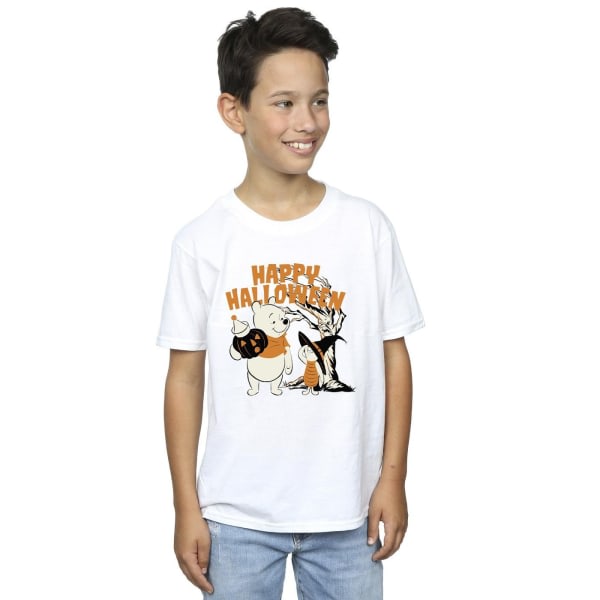 T-paita Disney Boysille Nalle Puh ja Nalle Puh Happy Halloween White 12-13 vuotta