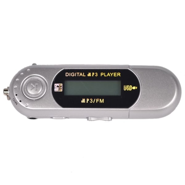 Hopeinen 4GB USB MP4 MP3 -musiikkivideosoitin Tallennus FM-radion e-kirjalla