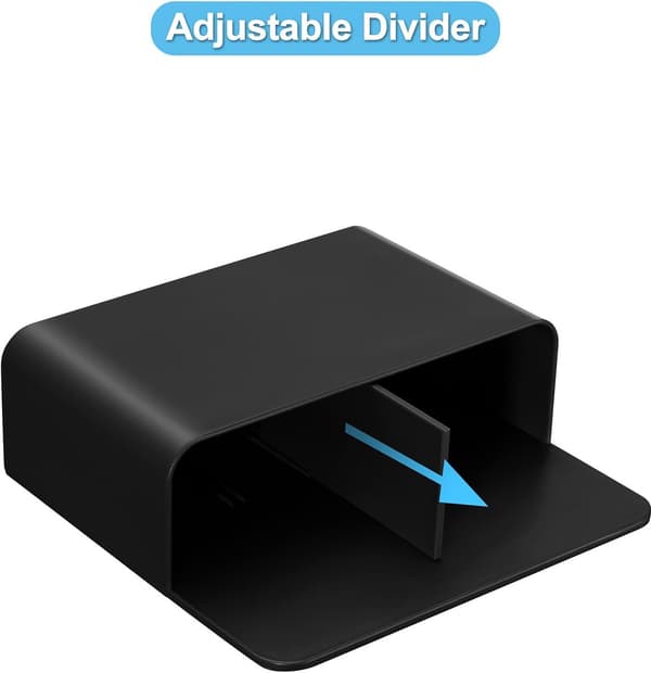 Magnetisk Pennebakke 2 Stykker til Køleskab Whiteboard Kontor Sort
