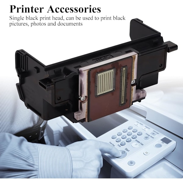 Qy6 0078 printhoved til Mg6220 Qy6 0078 000 Abs printerhoved Enkelt sort printhoved med dæksel til Mg8120 Mg8180 Mg8280 Mg6250 Mp990 Mp996