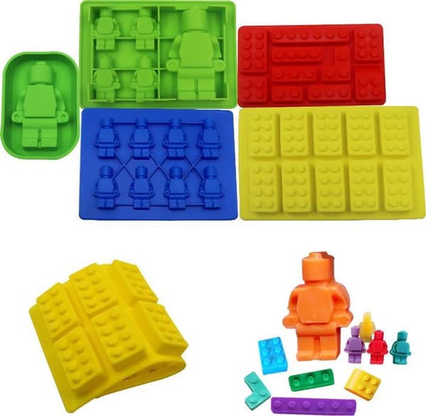 Tegel Robot Silikon Glassform Set 5 Delar yellow