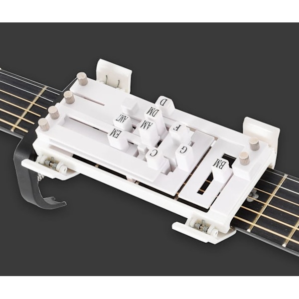 Vit Uppgraderad Entangents Gitarrackordstränare Ackordinlärningshjälp-XF4-