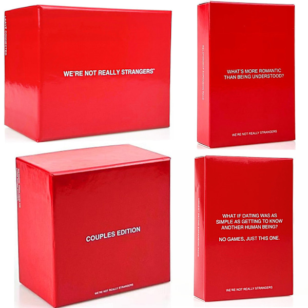 \"We're Not Really Strangers Kortspel - Ett interaktivt kortspel för vuxna och isbrytare [HK]\" Friendship Edition