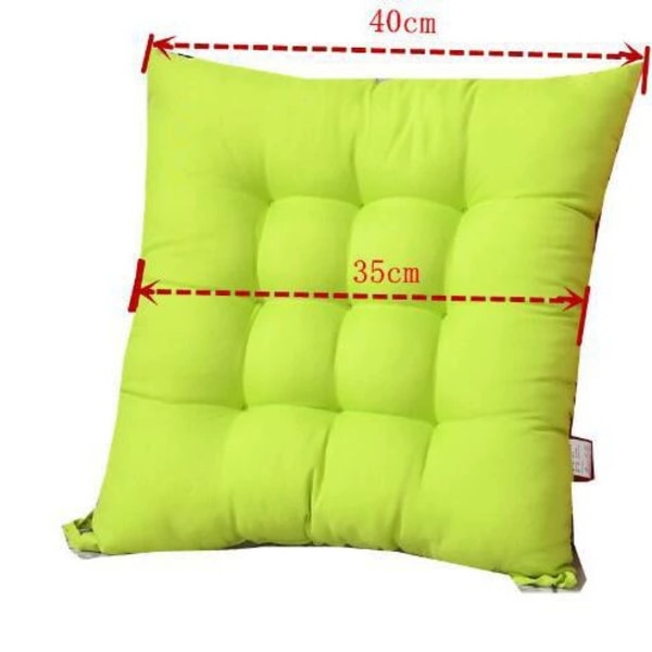 4 st Mjuka Stolsdynor, Stolsdynor med Band, Stolsdynor Matsal för Trädgård Uteplats Kök Matsal (40x40cm)-XF1- Light brown