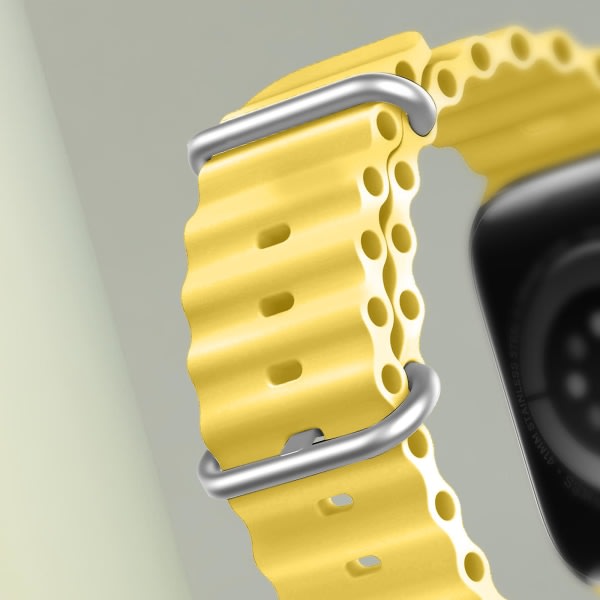Rem för Apple Watch 45 mm / 44 mm / 42 mm Silikon Justerbar Dux Ducis Gul