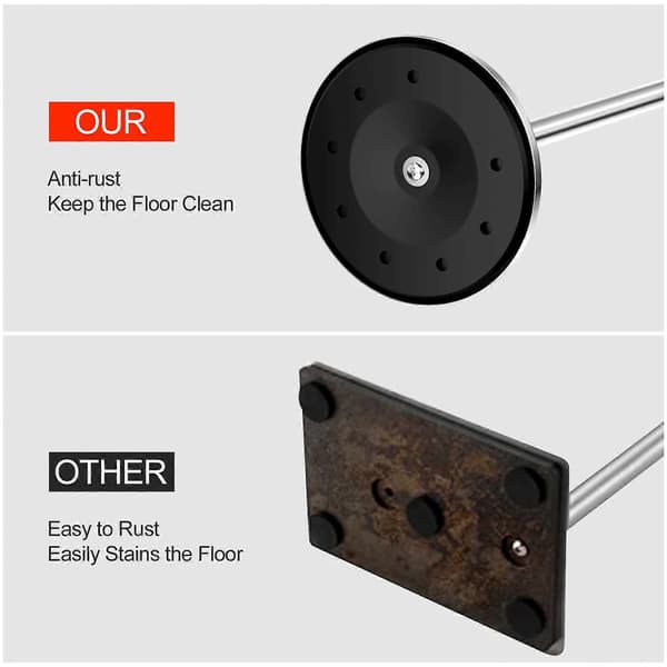 Fritstående toiletpapirholder, toiletpapirdispenser rustfrit stål, toiletpapirholder tung base, rustfri toilet...-FF-