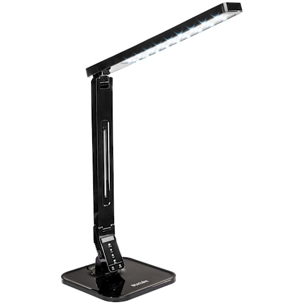 tectake Skrivebordslampe, LED, dimbar, sammenleggbar, 14W - per stykk black 1200