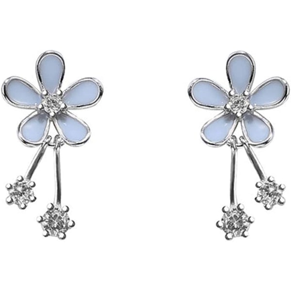 925 Blomster Sterling Sølv Daisy Stud øreringe til kvinder
