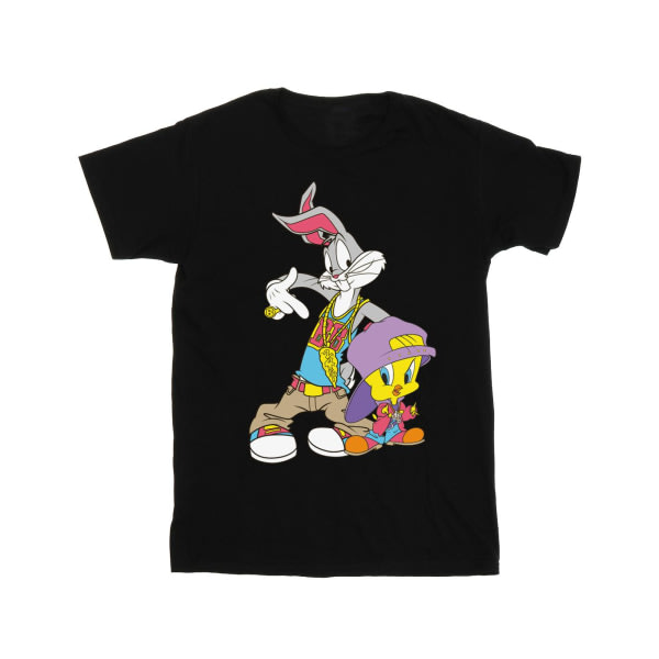 Looney Tunes Boys Bugs and Tweety Hip Hop T-paita 3-4 vuotta Bla Musta 3-4 vuotta