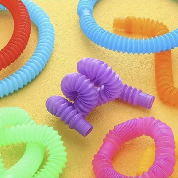 20-pak - Pop Tube - Fidget Legetøj - Leksak / Sensorisk multicolor 200