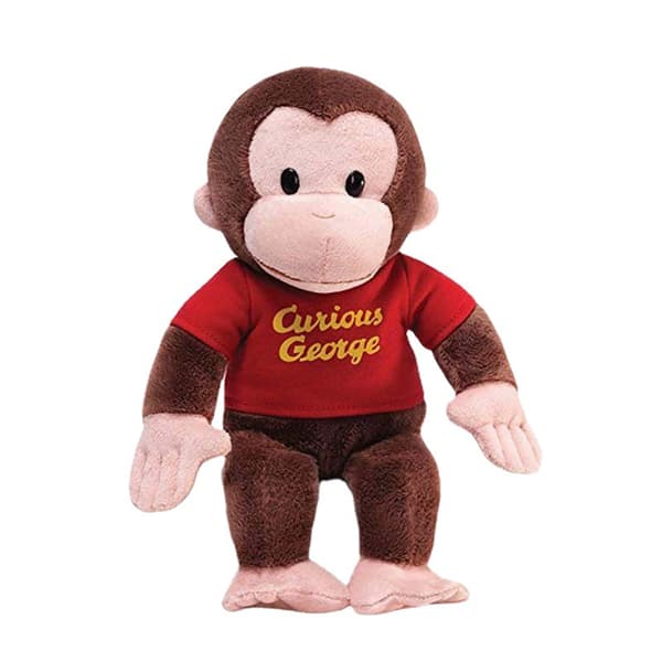 Utelias Veli -apinapehmolelukirja - Mukava pehmolelu lapsille 40cm Curious monkey