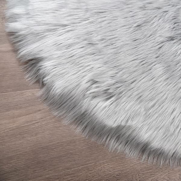 Superblødt tæppe, fluffy gulvmåtte, soveværelsesgulvmåtte Light gray