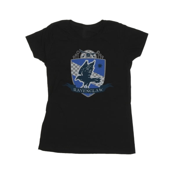 Harry Potter dame/dame Ravenclaw brystemblem T-skjorte bomull Svart M