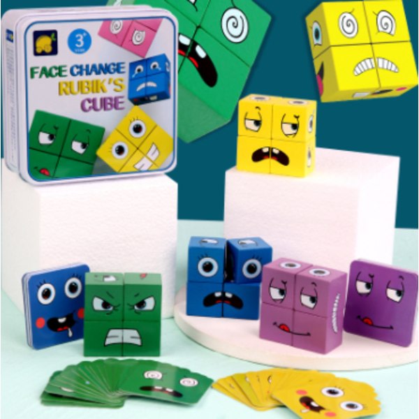 Puinen Expression Matching Block Puzzle Building Cubes Lelu