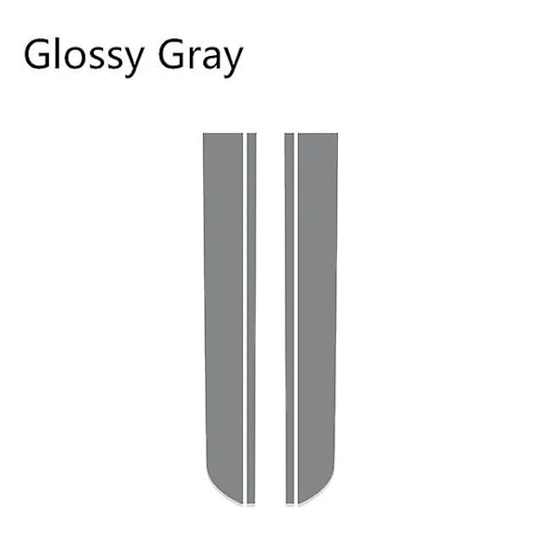 Bilinnredning Bilpanser Klistremerker for MINI Cooper One S JCW Countryman Clubman R55 R60 R61 F54 F55 F56 Auto Panser Stripe Dekal Tuning -WELLNGS Gray