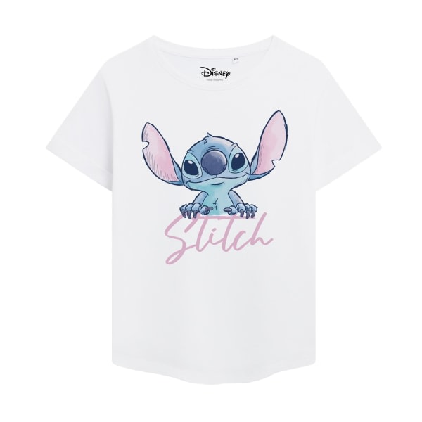 Lilo & Stitch Akvarell T-skjorte dame/dame M Hvit Hvit M
